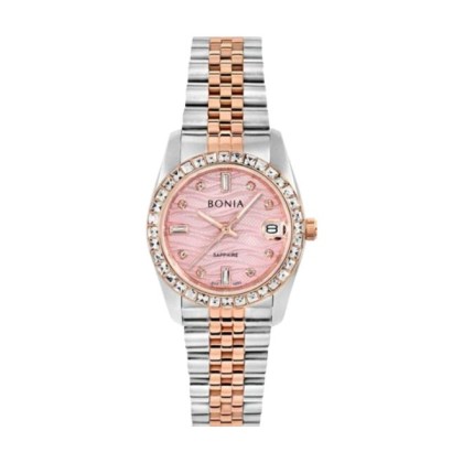 Bonia Noble Elegance BNB10553-3677S Pink Dial 32mm Women Watch